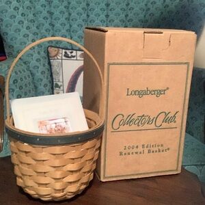 Longaberger CollectorsClub 2004 Renewal Basket